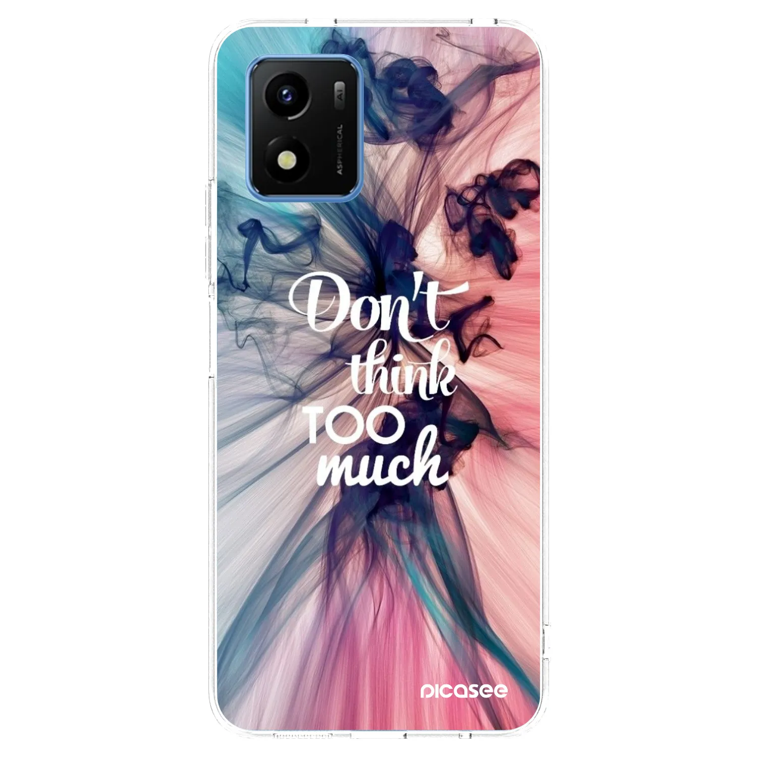 Picasee Vivo Y01 Hülle - Transparentes Silikon - Don't think TOO much