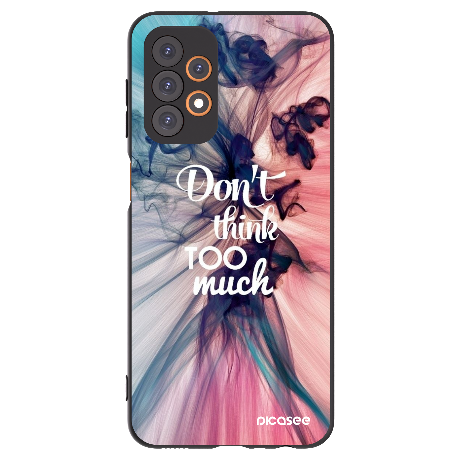 Picasee Samsung Galaxy A23 A235F 4G Hülle - Schwarzes Silikon - Don't think TOO much