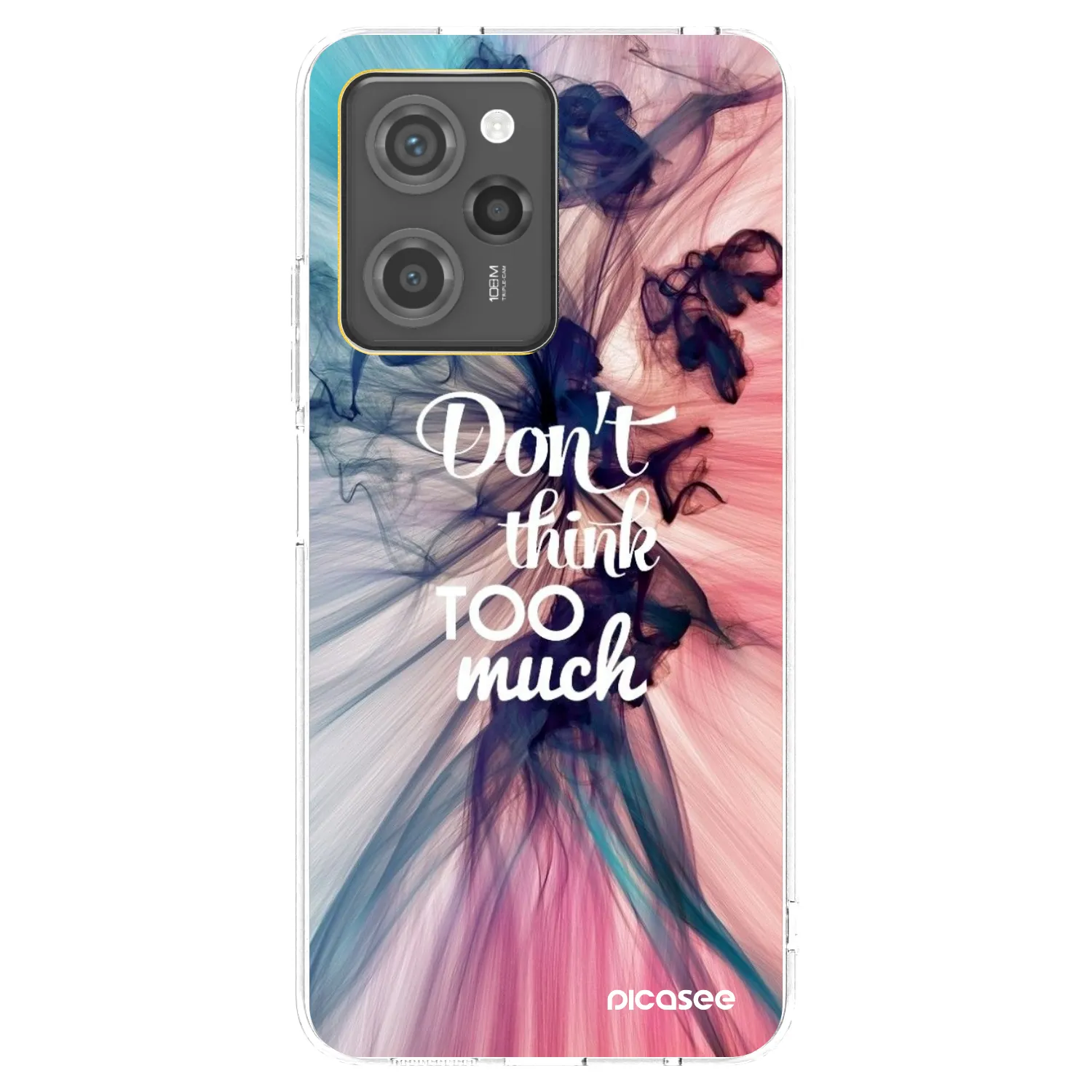 Picasee Xiaomi Poco X5 Pro Hülle - Transparentes Silikon - Don't think TOO much