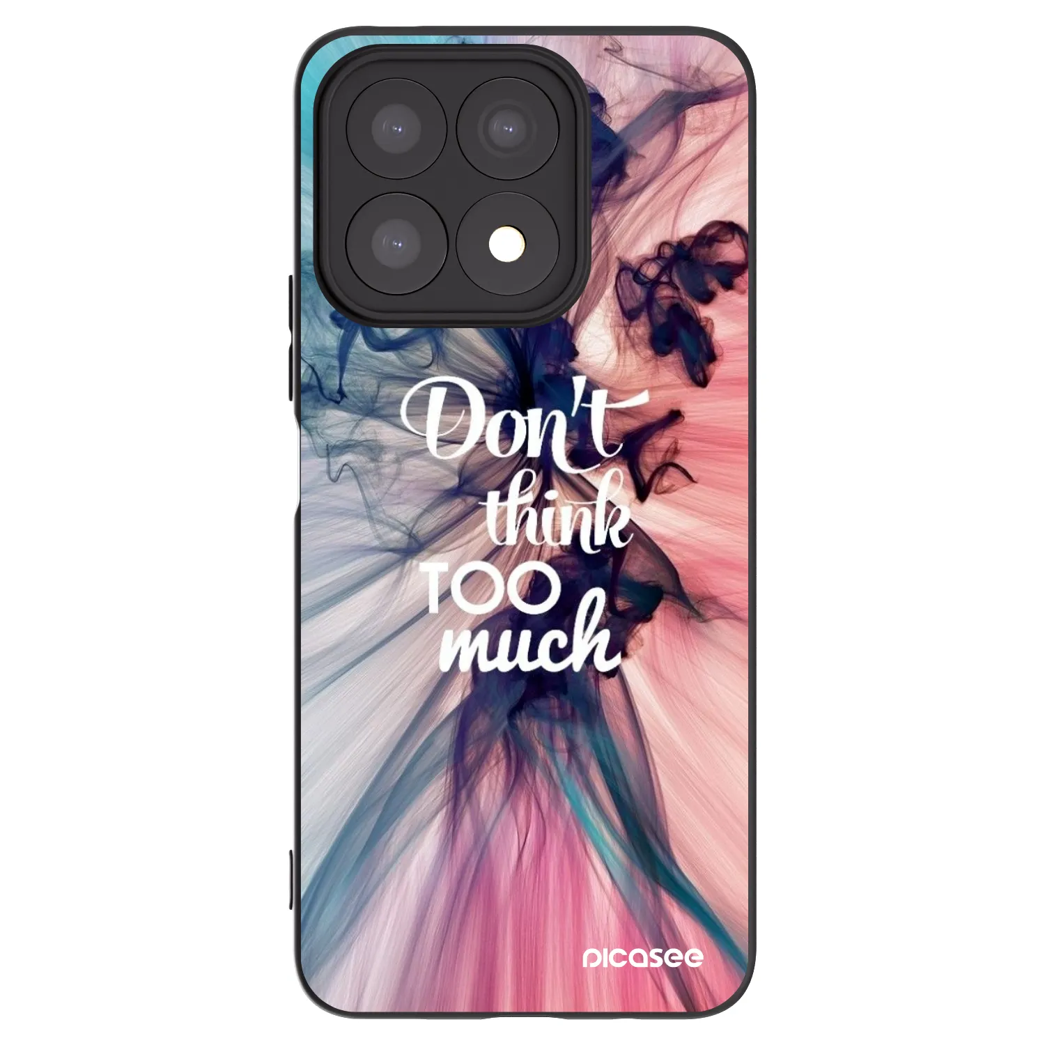 Picasee Honor X8a Hülle - Schwarzes Silikon - Don't think TOO much