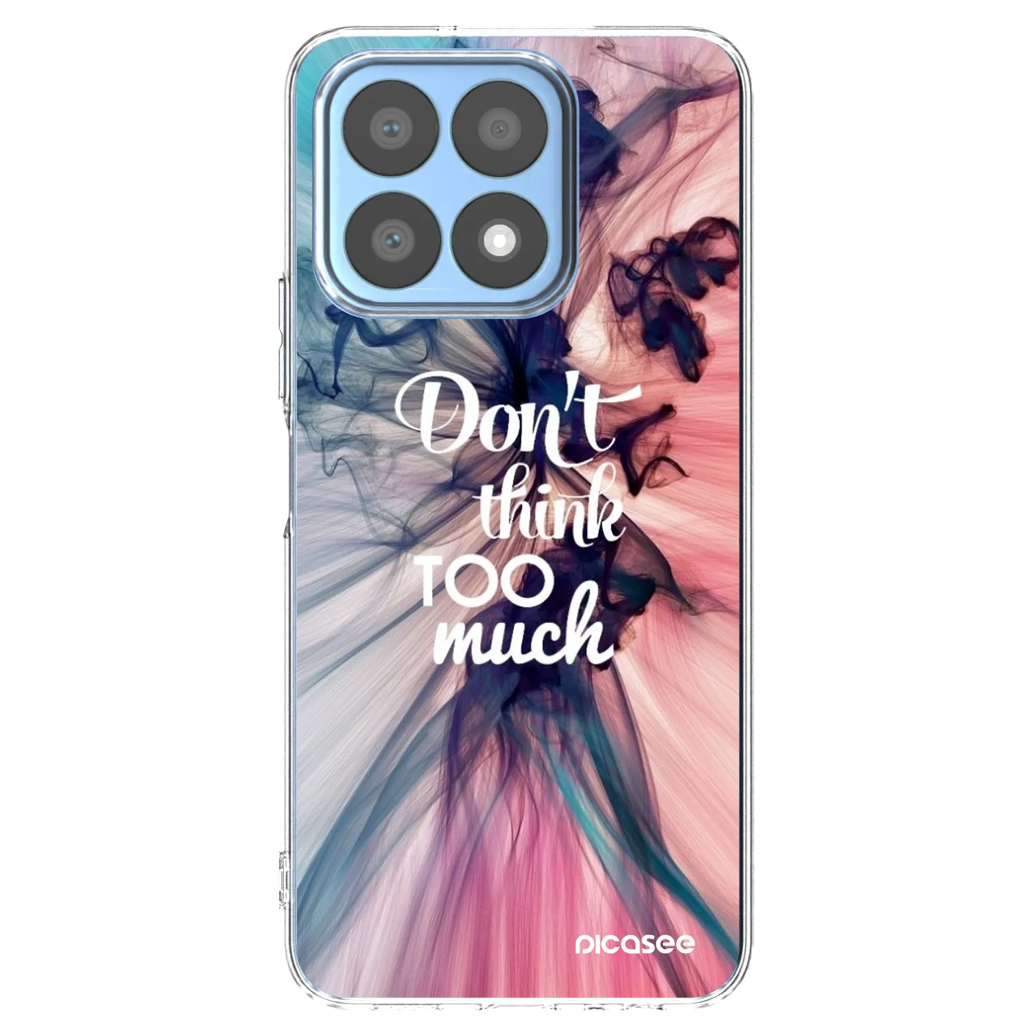 Picasee Honor X8a Hülle - Transparentes Silikon - Don't think TOO much