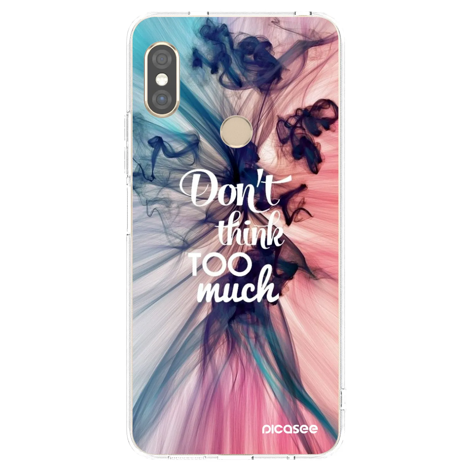 Picasee Xiaomi Redmi Note 5 Global Hülle - Transparentes Silikon - Don't think TOO much