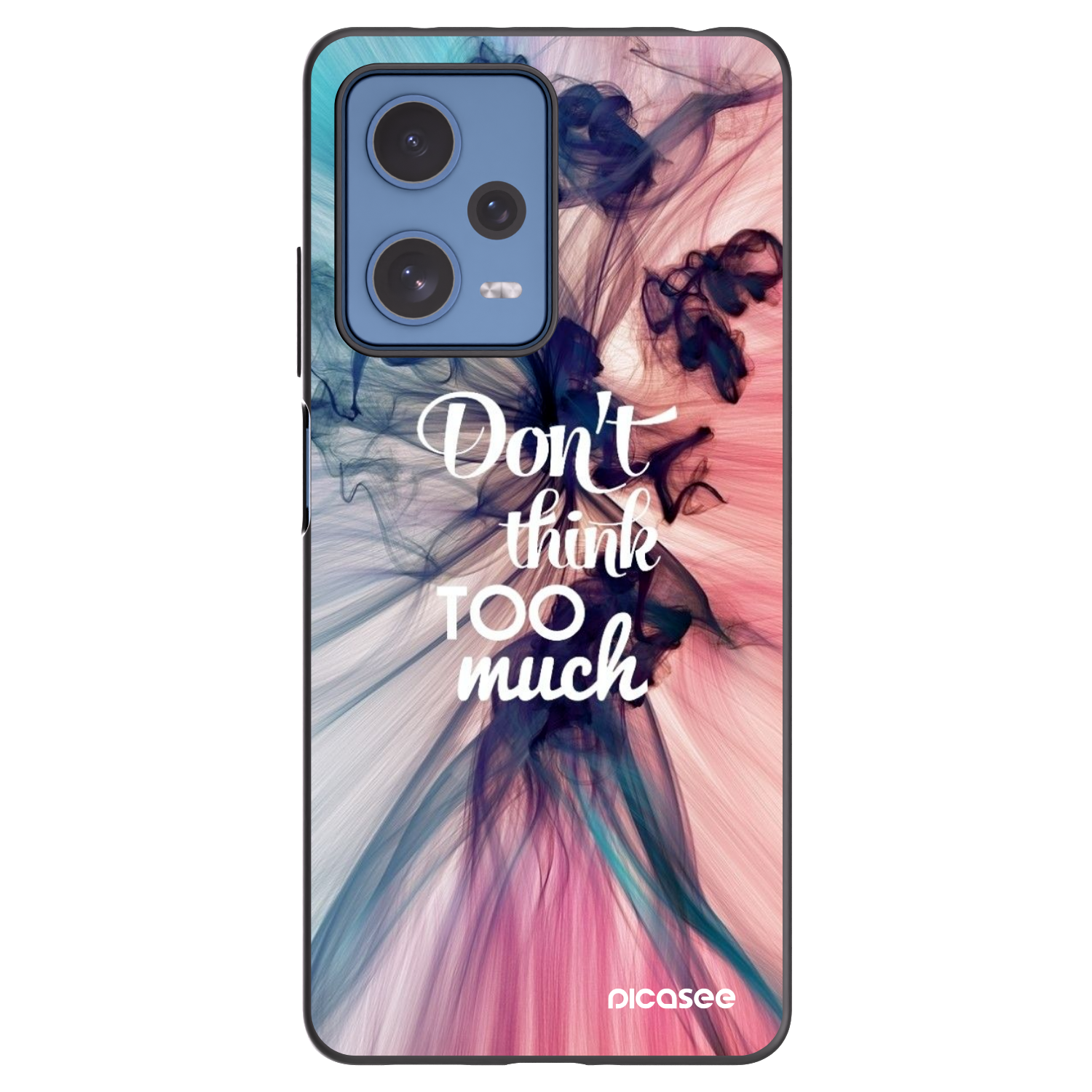 Picasee Xiaomi Redmi Note 12 Pro 5G Hülle - Schwarzes Silikon - Don't think TOO much