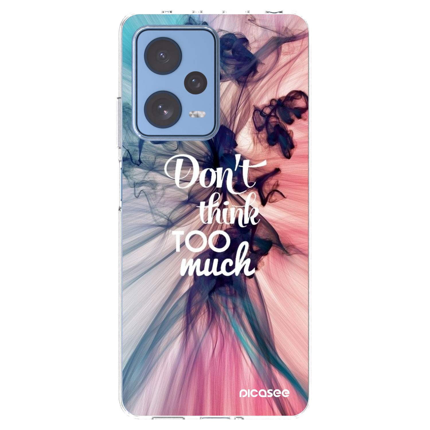 Picasee Xiaomi Redmi Note 12 Pro 5G Hülle - Transparentes Silikon - Don't think TOO much