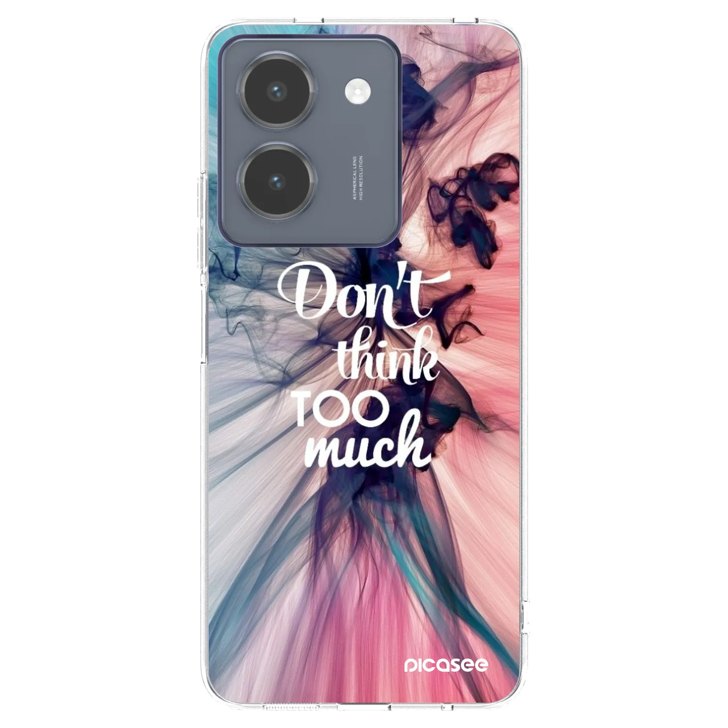 Picasee Vivo Y36 4G Hülle - Transparentes Silikon - Don't think TOO much