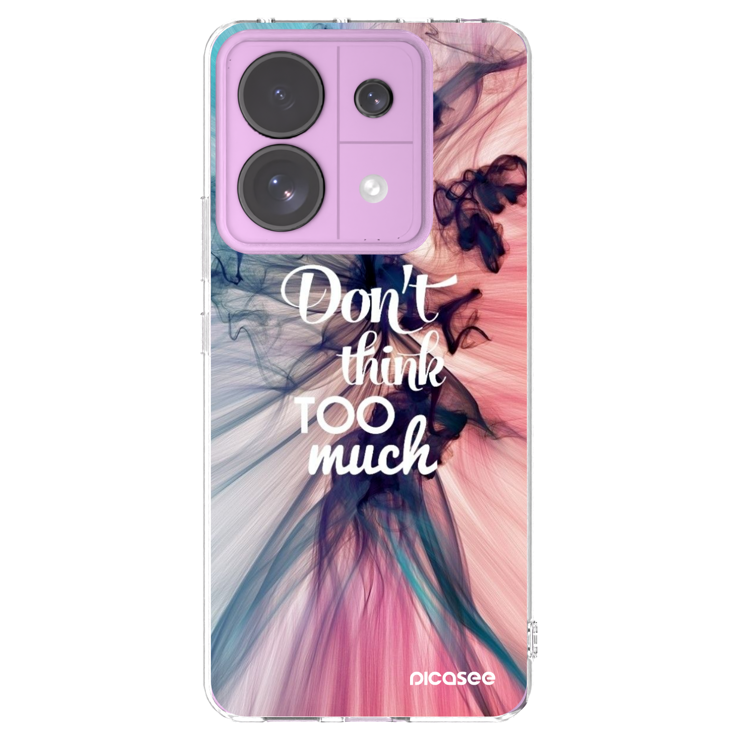 Picasee Xiaomi Redmi Note 13 Pro 5G Hülle - Transparentes Silikon - Don't think TOO much