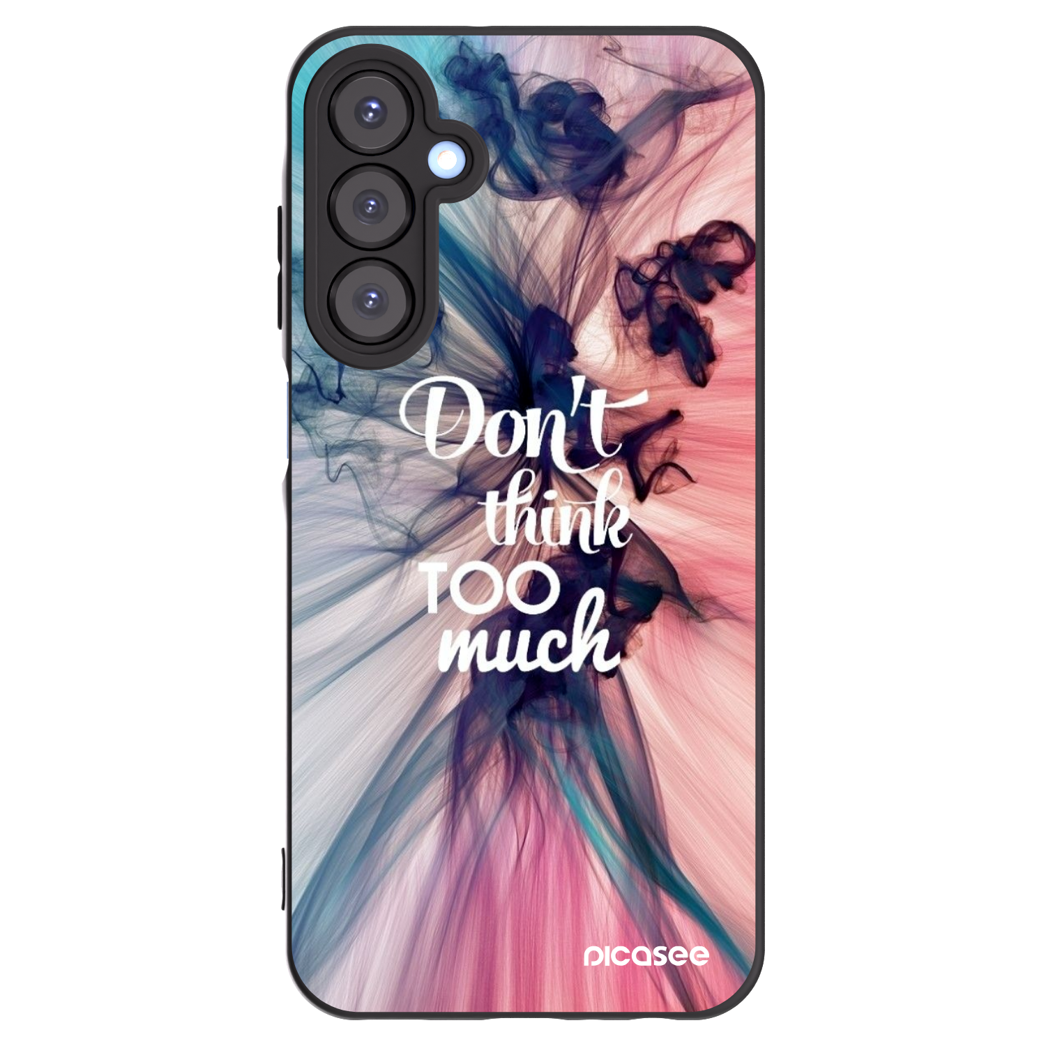 Picasee Samsung Galaxy A25 A256B 5G Hülle - Schwarzes Silikon - Don't think TOO much