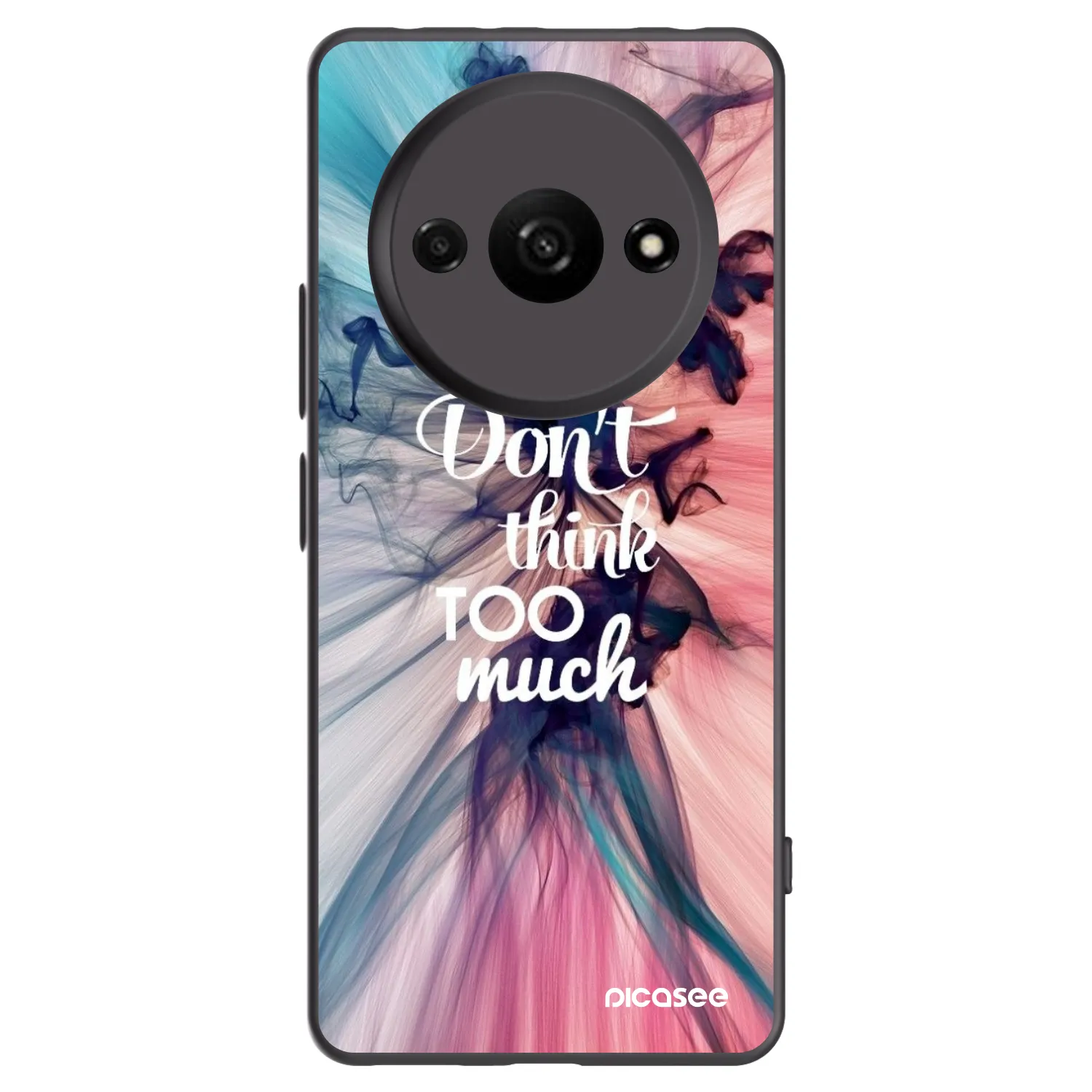 Picasee Xiaomi Redmi A3 Hülle - Schwarzes Silikon - Don't think TOO much
