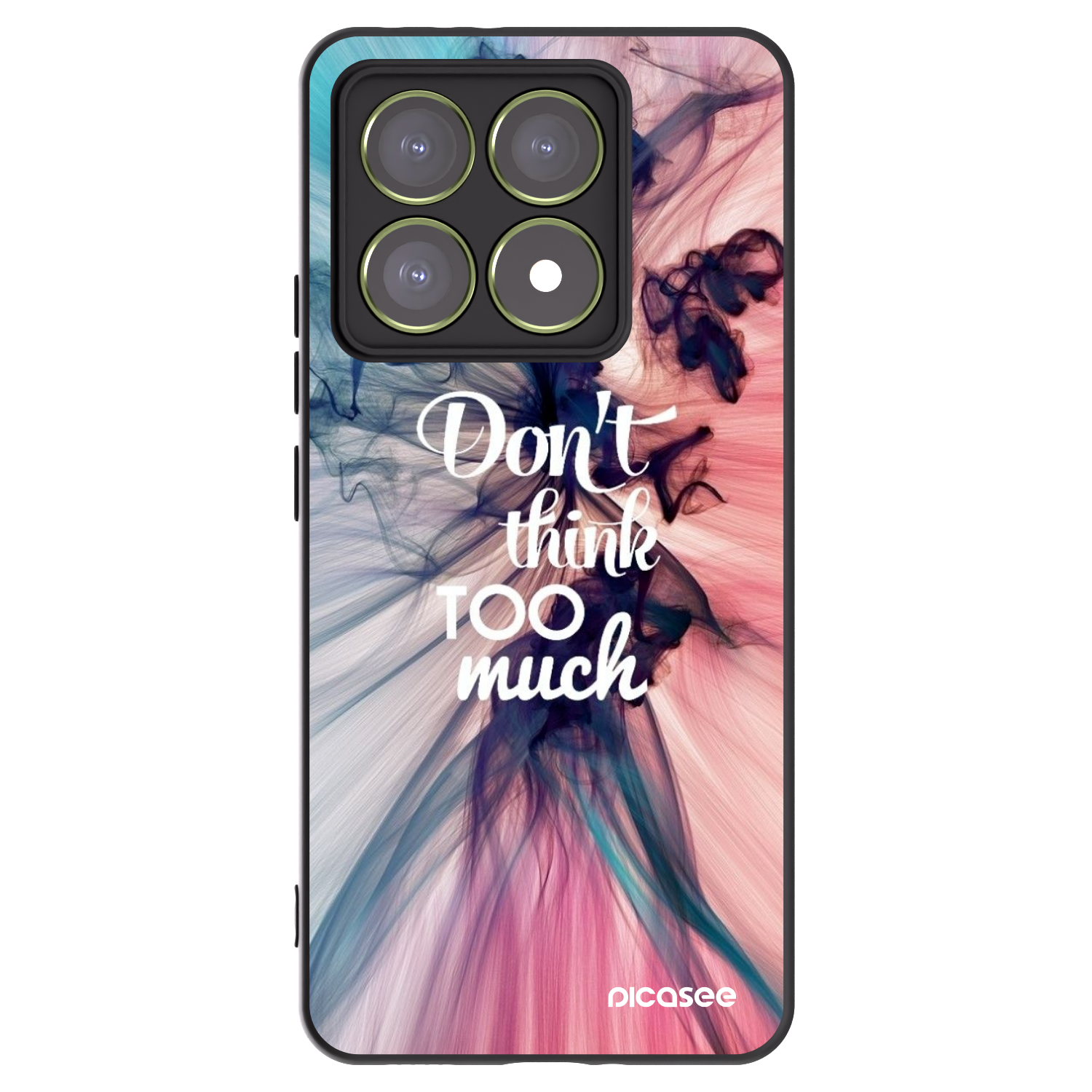 Picasee Xiaomi 14T Hülle - Schwarzes Silikon - Don't think TOO much