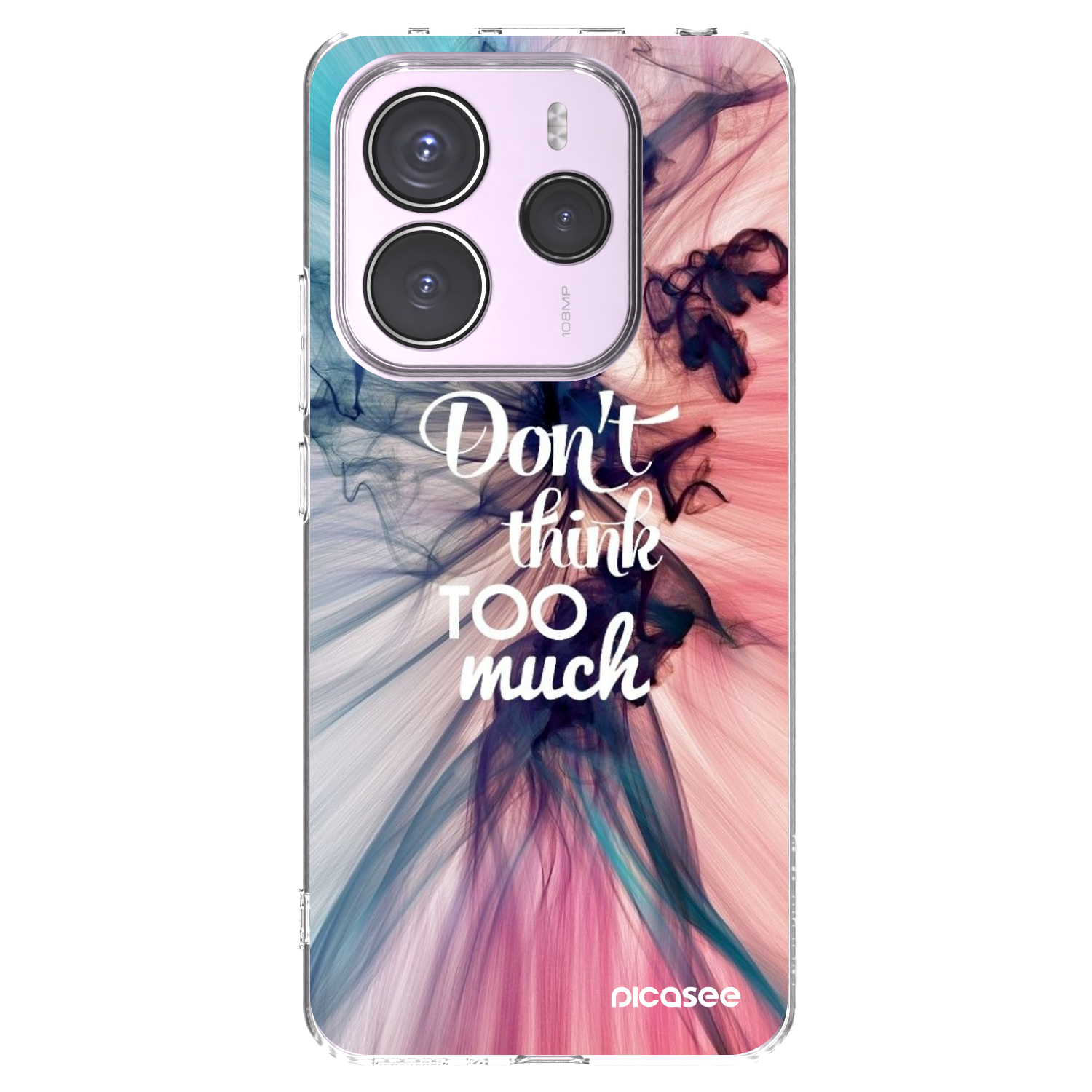 Picasee Xiaomi Redmi Note 14 5G Hülle - Transparentes Silikon - Don't think TOO much