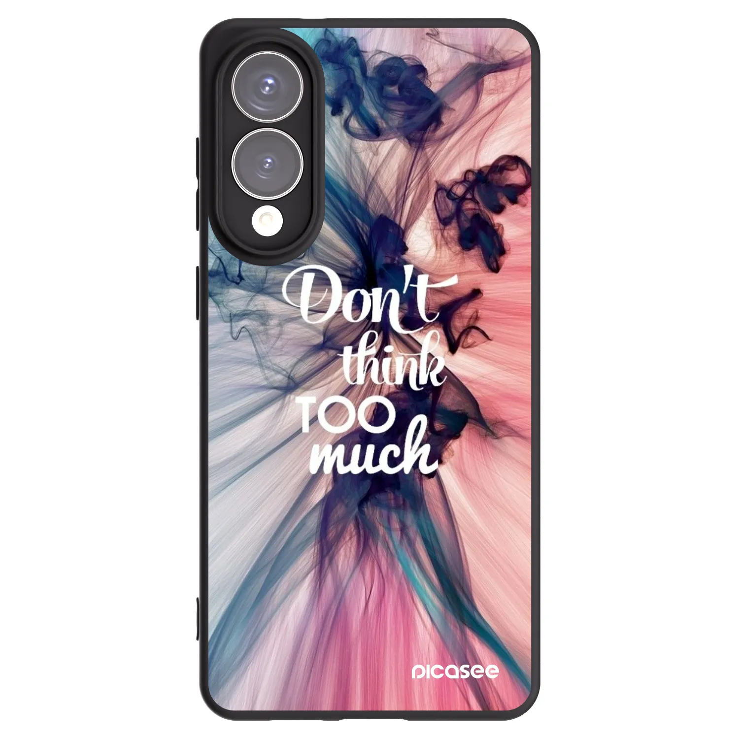 Picasee Samsung Galaxy S25 Edge 5G Hülle - Schwarzes Silikon - Don't think TOO much