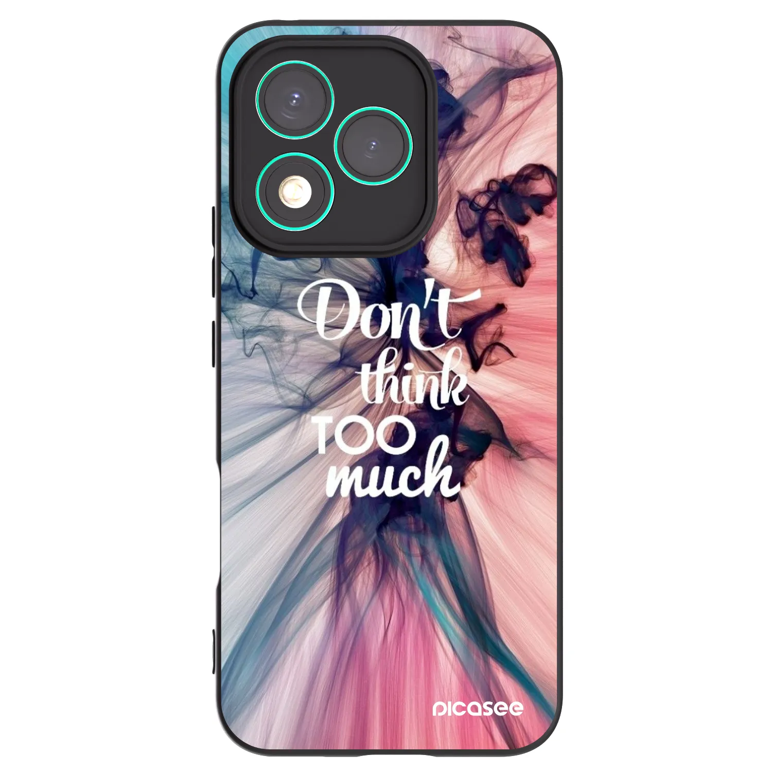 Picasee Honor 400 Lite 5G Hülle - Schwarzes Silikon - Don't think TOO much