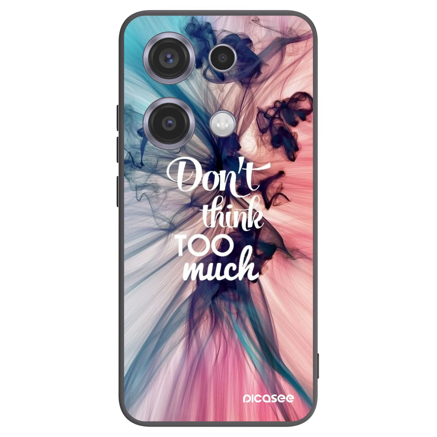 Picasee Xiaomi Redmi Note 14S Hülle - Schwarzes Silikon - Don't think TOO much