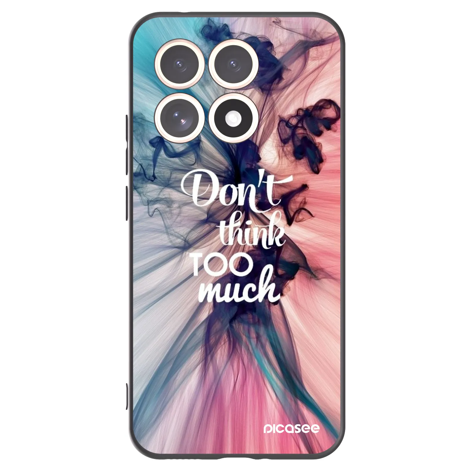 Picasee Xiaomi 15T Hülle - Schwarzes Silikon - Don't think TOO much