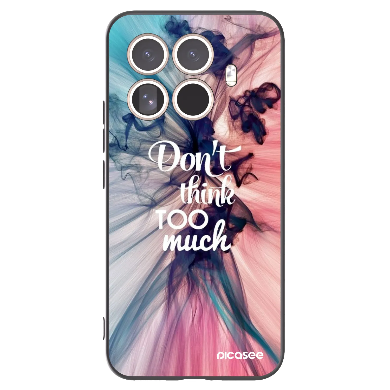 Picasee Xiaomi 15T Pro Hülle - Schwarzes Silikon - Don't think TOO much