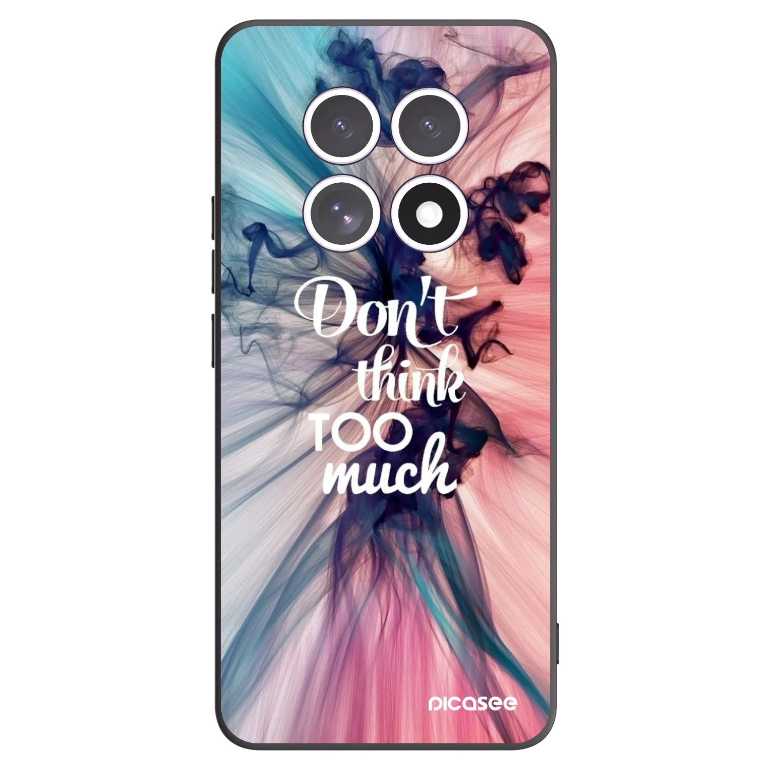 Picasee Xiaomi Redmi Note 15 Hülle - Schwarzes Silikon - Don't think TOO much