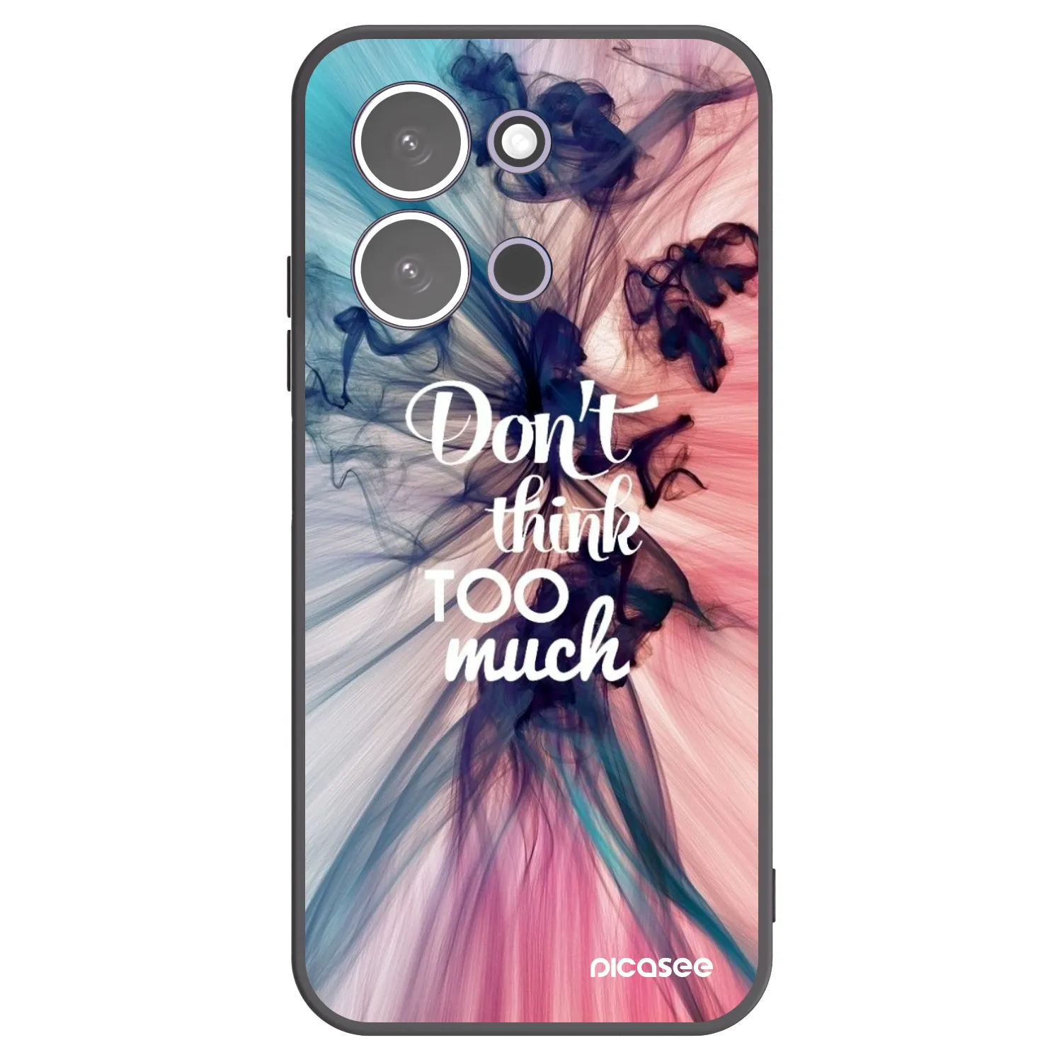 Picasee Xiaomi Redmi 15C 5G Hülle - Schwarzes Silikon - Don't think TOO much