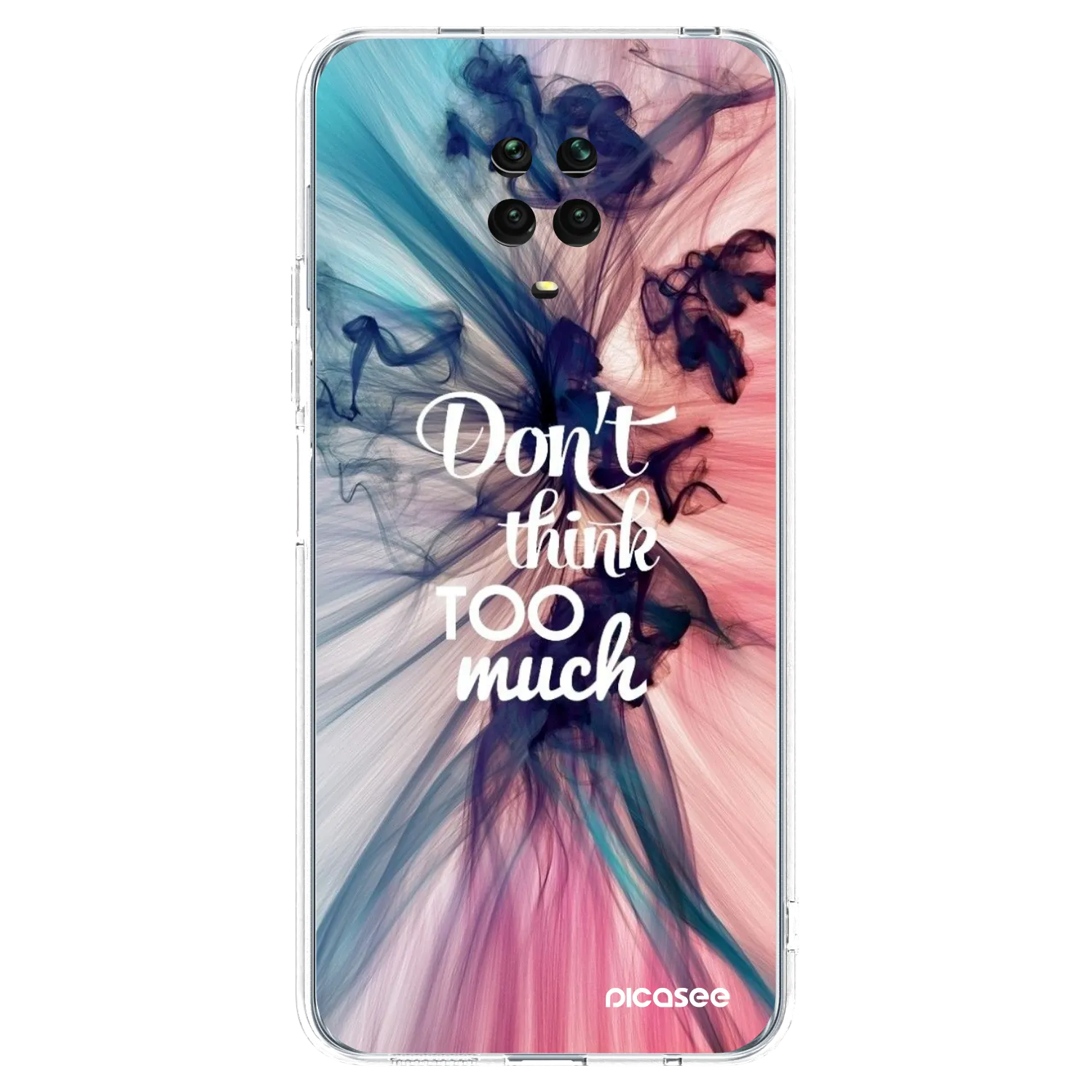 Picasee Xiaomi Redmi Note 9 Pro Hülle - Transparentes Silikon - Don't think TOO much