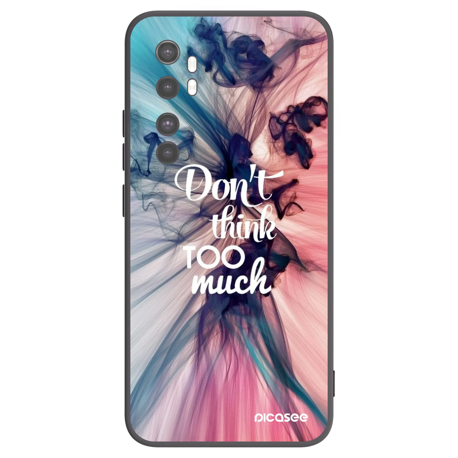 Picasee Xiaomi Mi Note 10 Lite Hülle - Schwarzes Silikon - Don't think TOO much