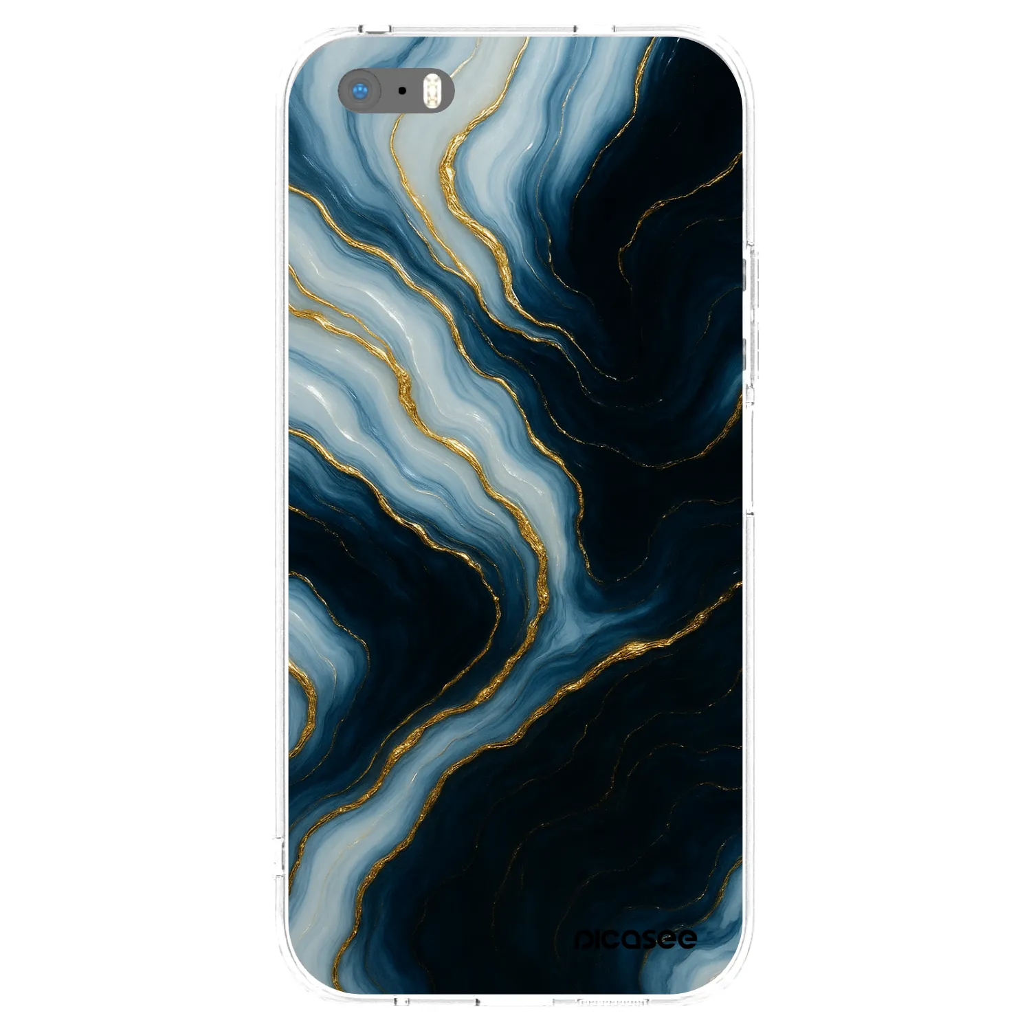 Picasee Apple iPhone 5/5S/SE Hülle - Transparentes Silikon - Luna