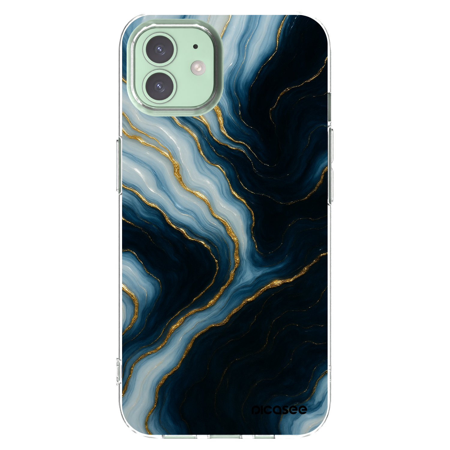 Picasee Apple iPhone 12 Pro Hülle - Transparentes Silikon - Luna