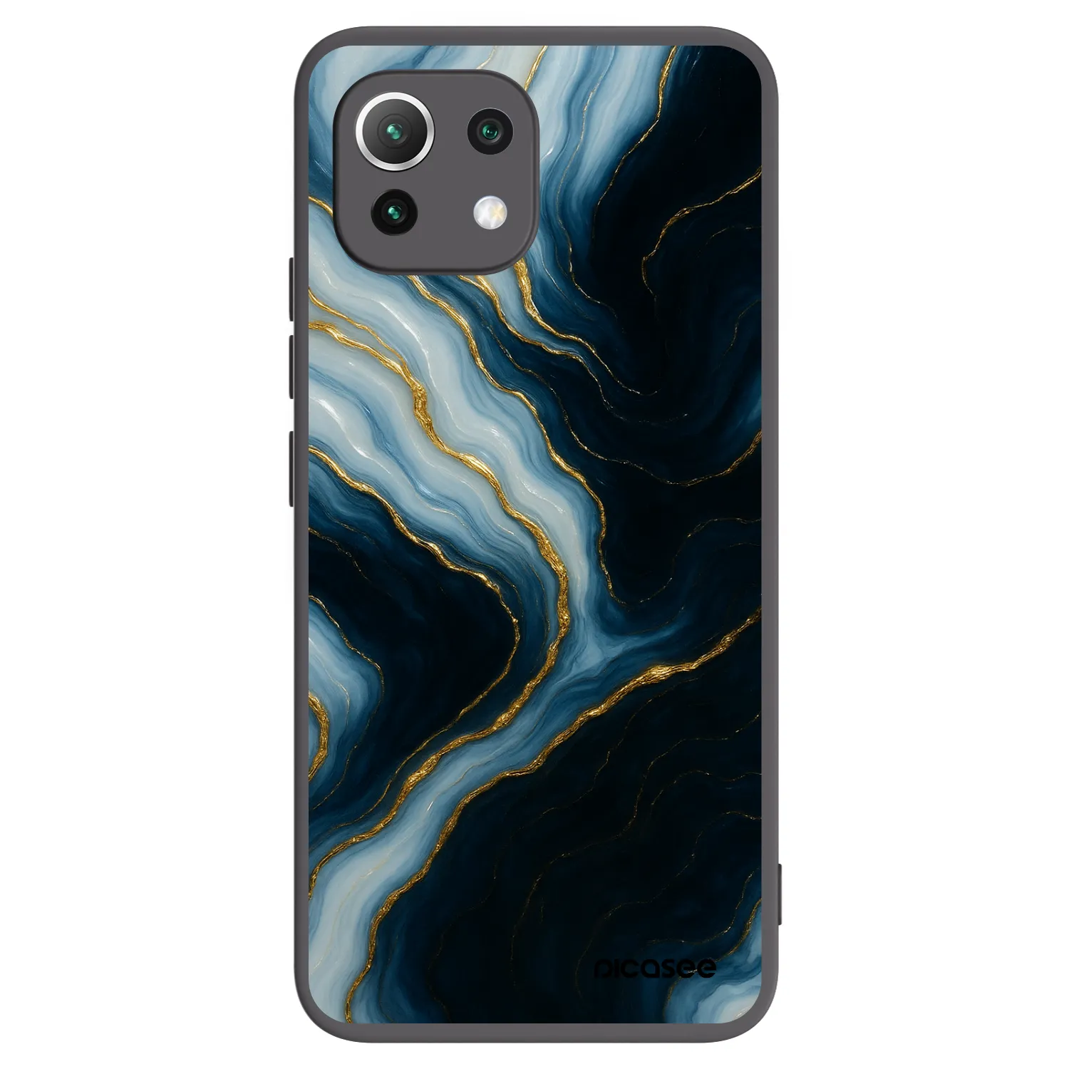 Picasee Xiaomi Mi 11 Lite Hülle - Schwarzes Silikon - Luna