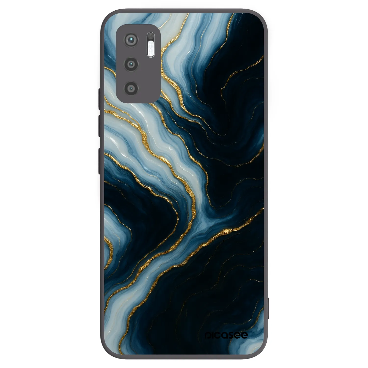 Picasee Xiaomi Redmi Note 10 5G Hülle - Schwarzes Silikon - Luna