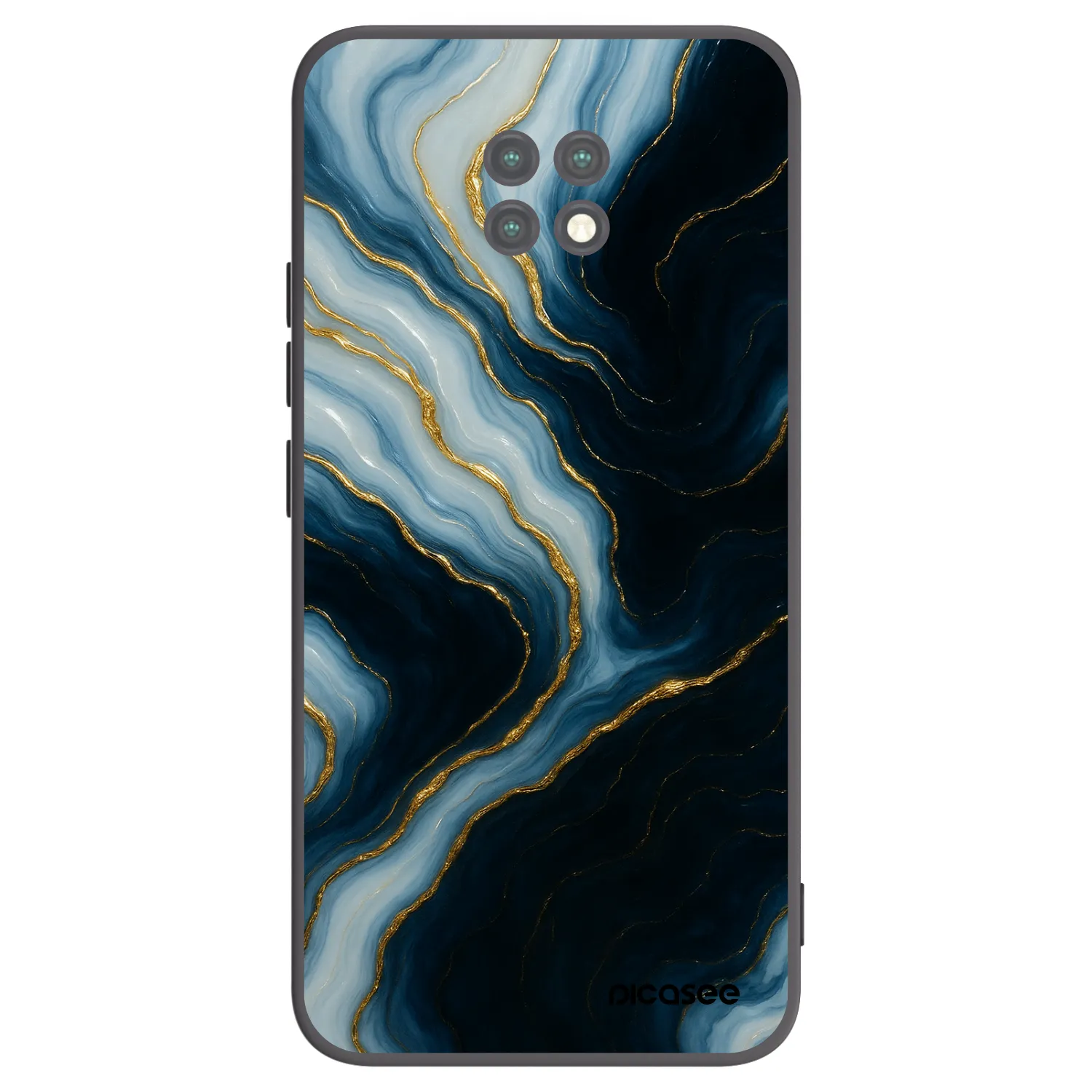 Picasee Xiaomi Redmi Note 9T Hülle - Schwarzes Silikon - Luna