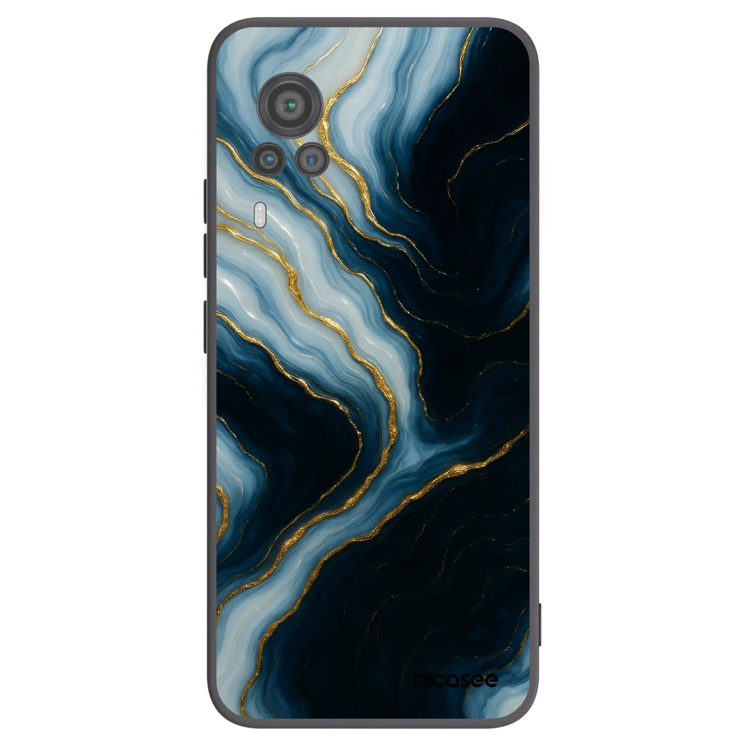 Picasee Vivo X60 Pro 5G Hülle - Schwarzes Silikon - Luna