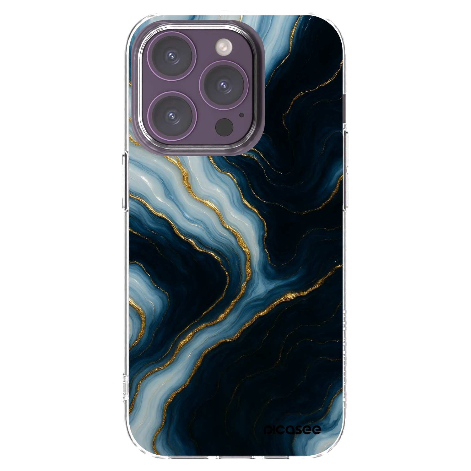 Picasee Apple iPhone 14 Pro Hülle - Transparentes Silikon - Luna