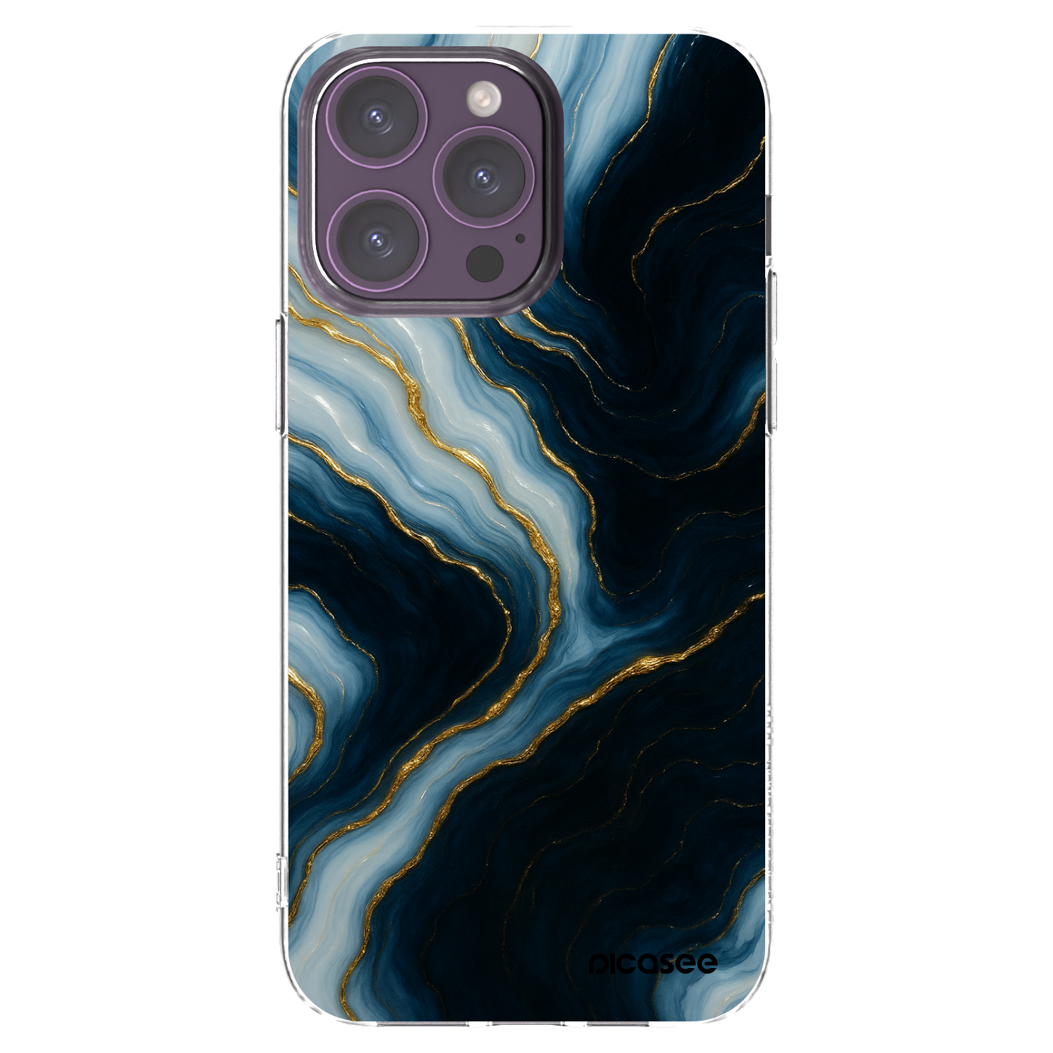 Picasee Apple iPhone 14 Pro Max Hülle - Transparentes Silikon - Luna