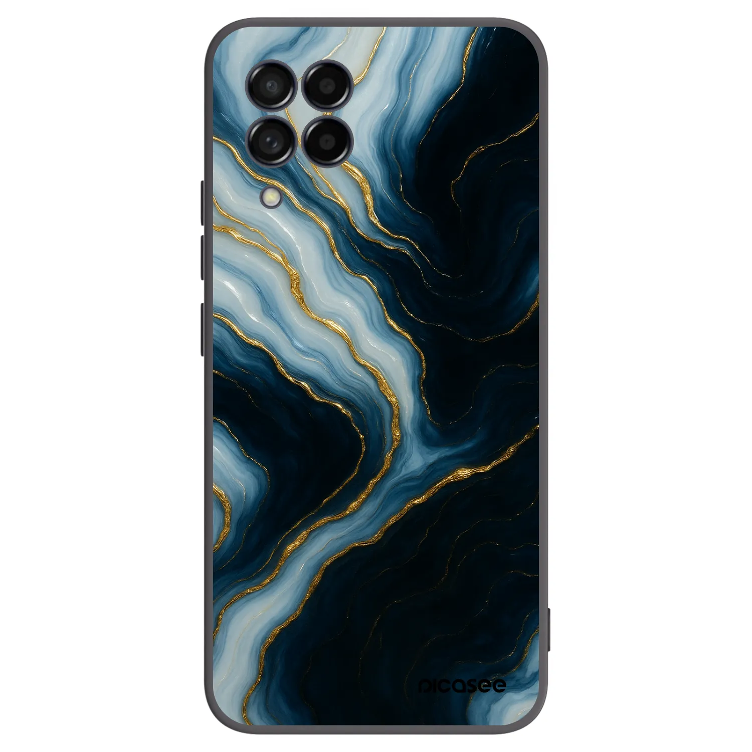 Picasee Samsung Galaxy M53 5G Hülle - Schwarzes Silikon - Luna