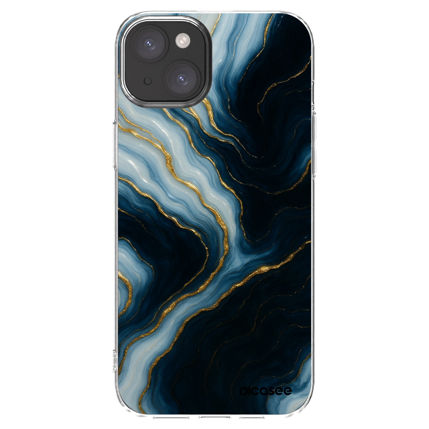 Picasee Apple iPhone 15 Plus Hülle - Transparentes Silikon - Luna