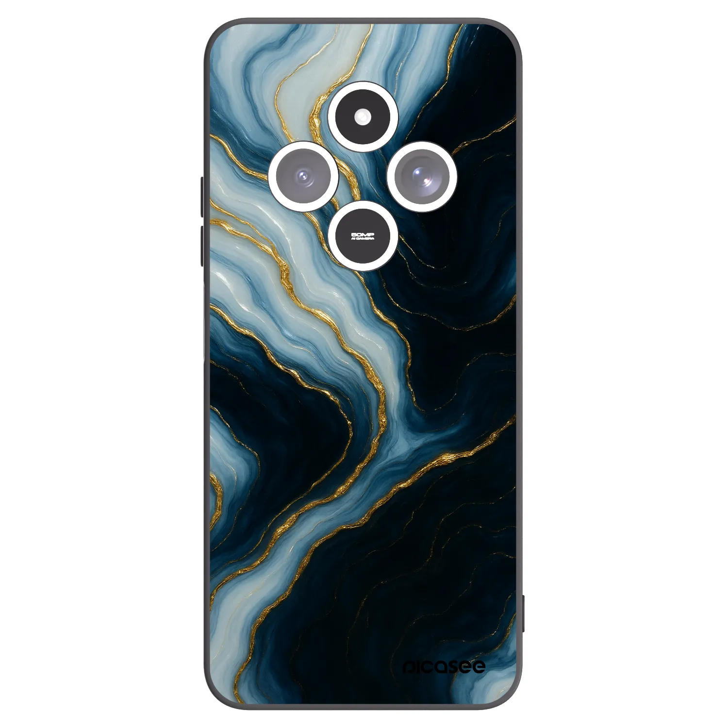 Picasee Xiaomi Redmi 14C Hülle - Schwarzes Silikon - Luna