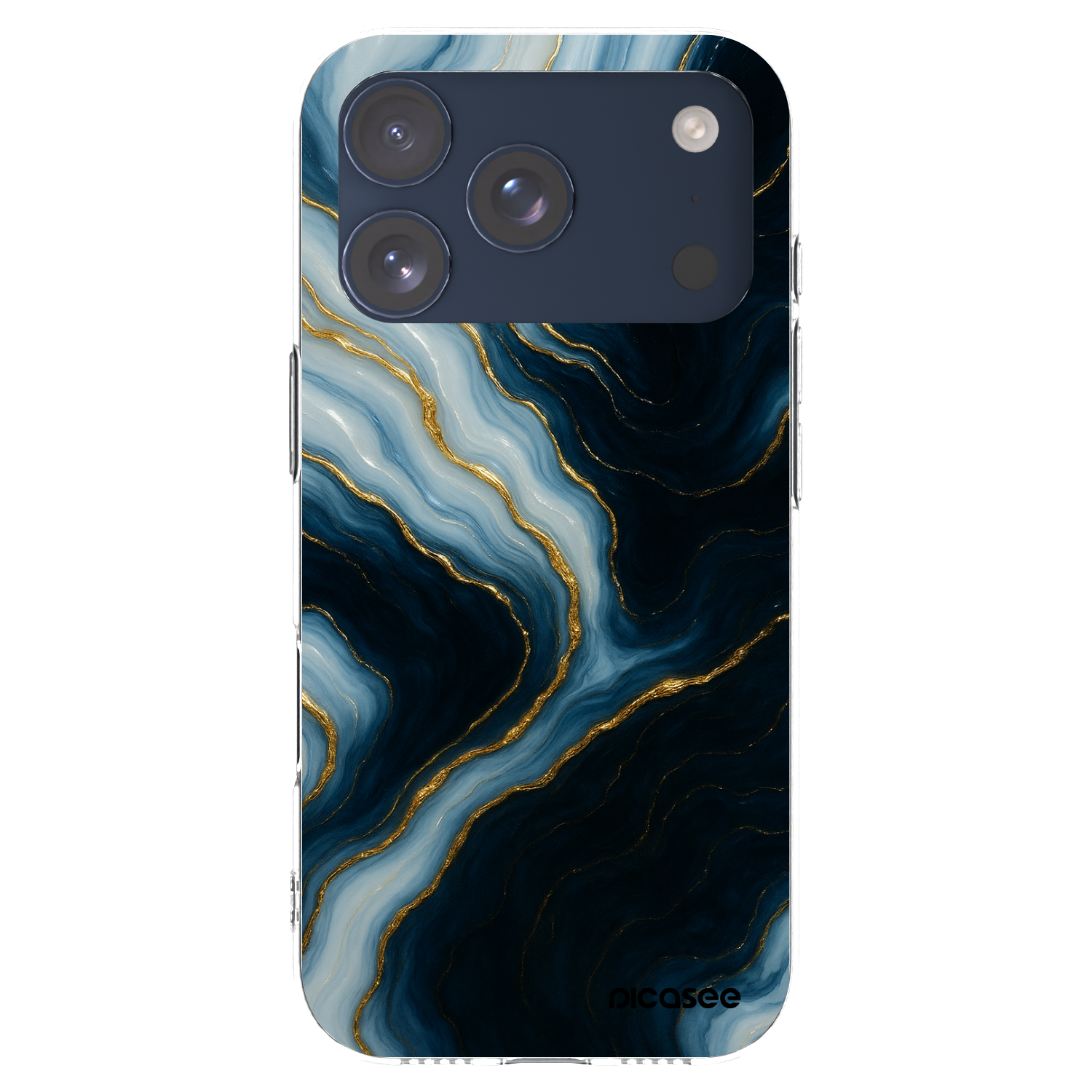 Picasee Apple iPhone 17 Pro Hülle - Transparentes Silikon - Luna