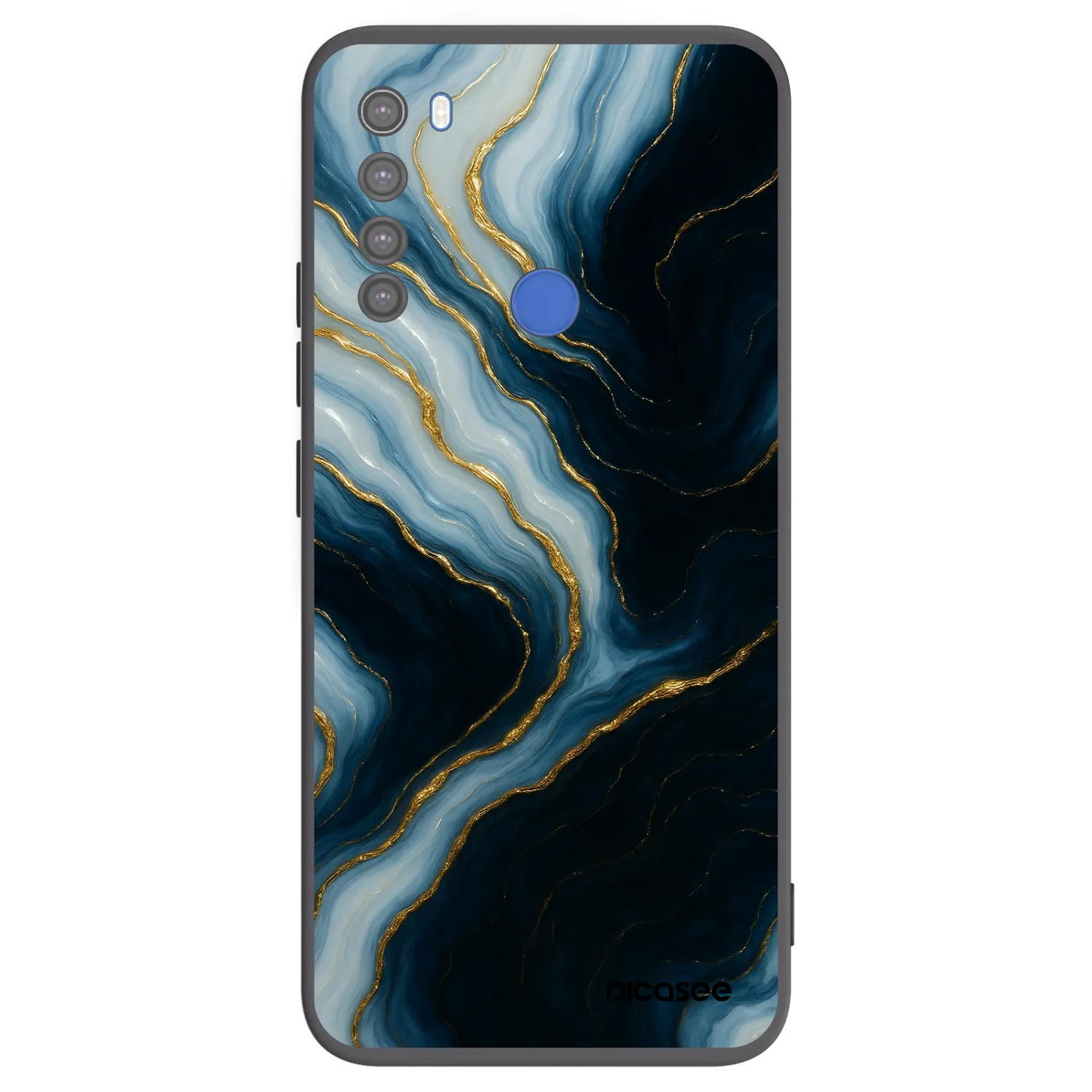 Picasee Xiaomi Redmi Note 8T Hülle - Schwarzes Silikon - Luna