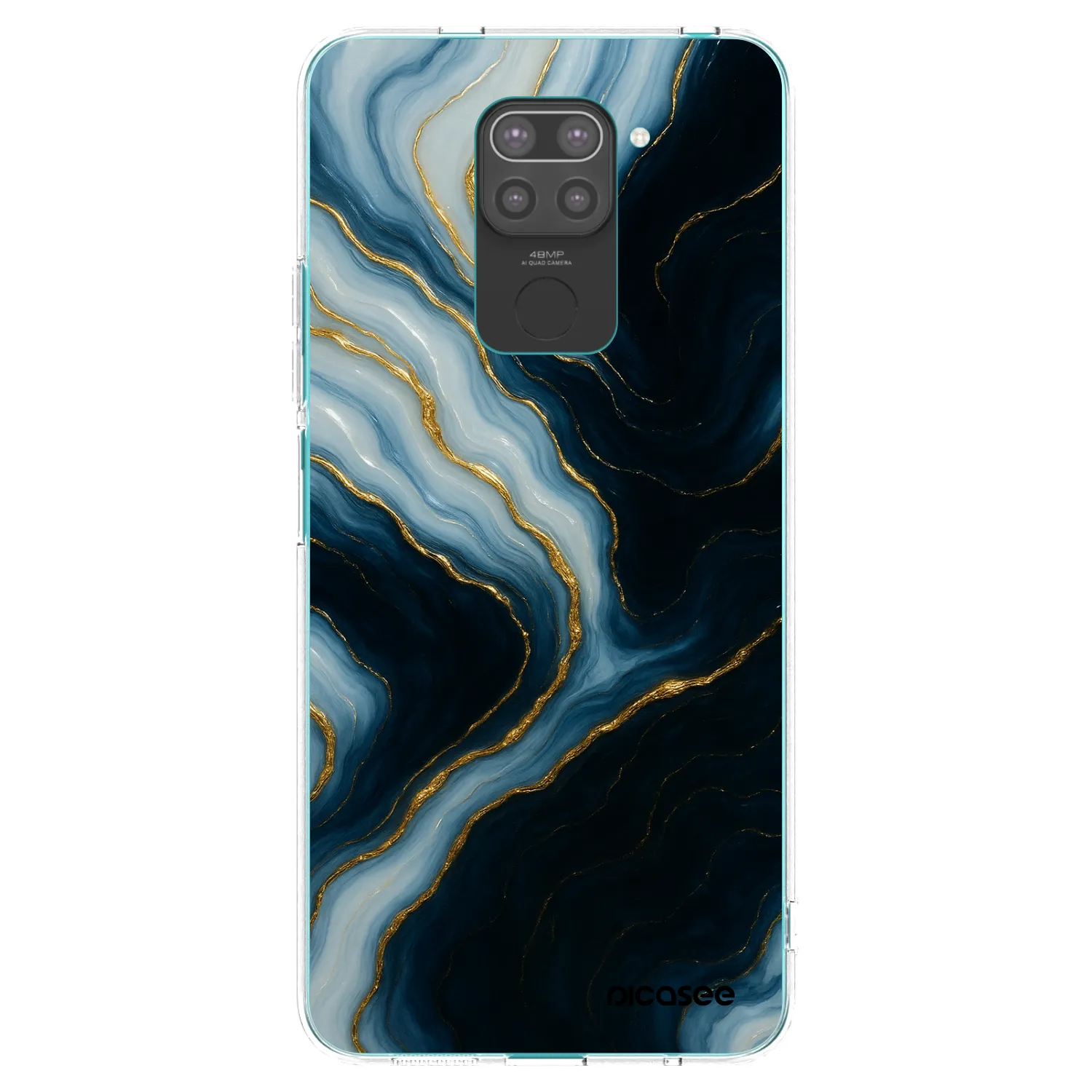 Picasee Xiaomi Redmi Note 9 Hülle - Schwarzes Silikon - Luna