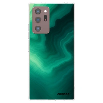 Picasee Samsung Galaxy Note 20 Ultra Hülle - Transparentes Silikon - Malachite