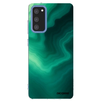 Picasee Samsung Galaxy S20 FE Hülle - Transparentes Silikon - Malachite
