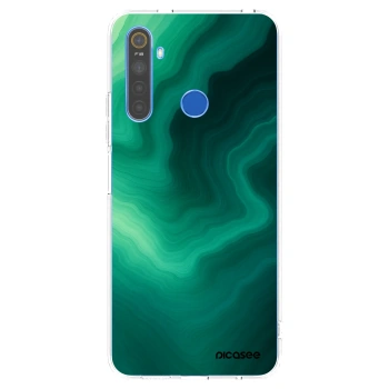 Picasee Realme 5 Hülle - Transparentes Silikon - Malachite
