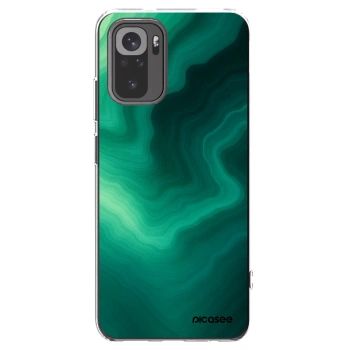 Picasee Xiaomi Redmi Note 10 Hülle - Transparentes Silikon - Malachite