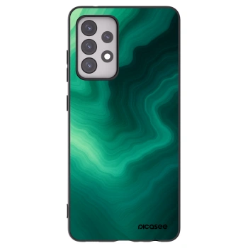 Picasee Samsung Galaxy A52 5G A525F Hülle - Schwarzes Silikon - Malachite