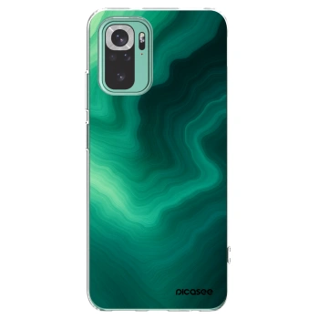 Picasee Xiaomi Redmi Note 10 Pro Hülle - Transparentes Silikon - Malachite
