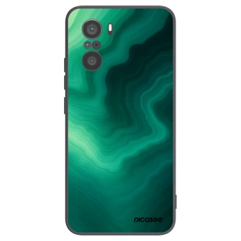 Picasee Xiaomi Poco F3 Hülle - Schwarzes Silikon - Malachite