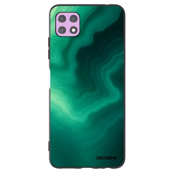 Picasee Samsung Galaxy A22 A226B 5G Hülle - Schwarzes Silikon - Malachite