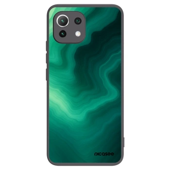 Picasee Xiaomi 11 Lite 5G NE Hülle - Schwarzes Silikon - Malachite