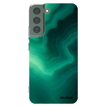 Picasee Samsung Galaxy S22+ 5G Hülle - Transparentes Silikon - Malachite