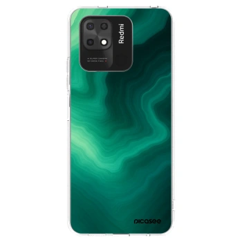 Picasee Xiaomi Redmi 10C Hülle - Transparentes Silikon - Malachite