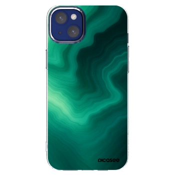 Picasee Apple iPhone 14 Plus Hülle - Transparentes Silikon - Malachite