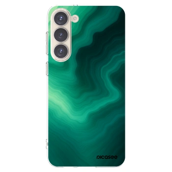 Picasee Samsung Galaxy S23+ 5G Hülle - Transparentes Silikon - Malachite